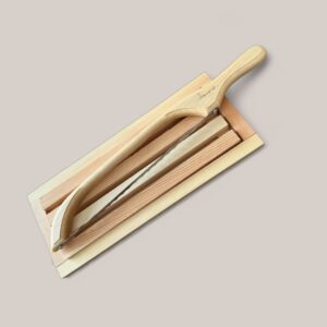 Planche à pain ramasse-miette avec scie pour baguette